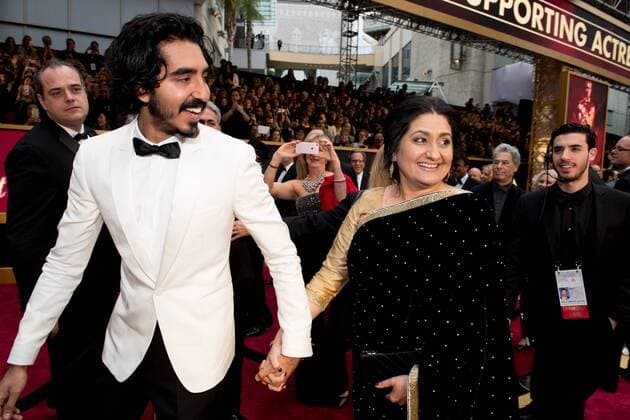 Feb 26, 2017 - Hollywood, California, U.S. - DEV PATEL, Oscar nominee, and mother arrives on the red carpet of The 89th Oscars at the Dolby Theatre in Hollywood, CA on Sunday, February 26, 2017. Hollywood U.S. - ZUMAz03_ 20170226_sho_z03_814 Copyright: xRichardxHarbaughx