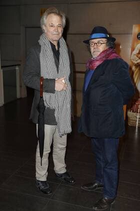 Franz Olivier Giesbert Jean Michel Ribes CELEBRITES : Avant Premiere Monsieur et Madame Adelman - Paris - 27 02 2017 GwendolineLeGoff Panoramic 