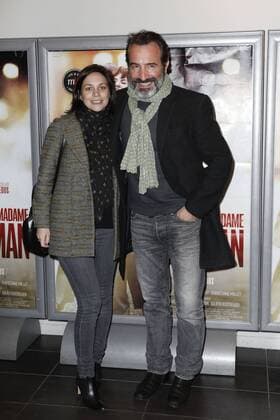 Nathalie Pechalat et Jean Dujardin CELEBRITES : Avant Premiere Monsieur et Madame Adelman - Paris - 27 02 2017 GwendolineLeGoff Panoramic 