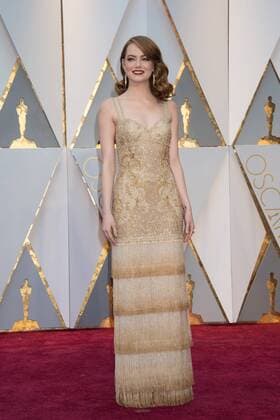 Feb 26, 2017 - Hollywood, California, U.S - EMMA STONE, Oscar nominee, arrives on the red carpet of The 89th Oscars at the Dolby Theatre in Hollywood, CA on Sunday, February 26, 2017. Hollywood U.S - ZUMAz03_ 20170226_sho_z03_477 Copyright: xMikexBakerx