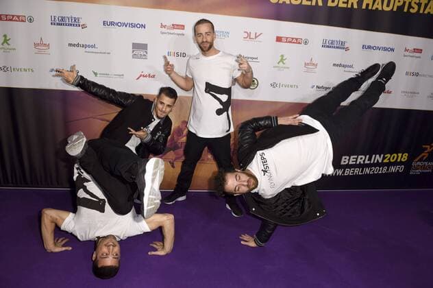 Flying Steps bei der Weltpremiere des Imagefilms Urban Records zur Leichtathletik-EM Berlin 2018 im Zoo Palast. Berlin, 27.02.2017 Foto:xF.xKernx xFuturexImage