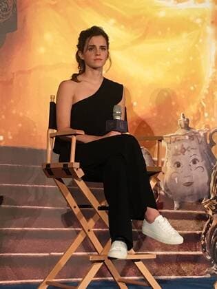 SHANGHAI, CHINA - FEBRUARY 28: British actress Emma Watson attends the press conference of American director Bill Condon s film Beauty and the Beast on February 28, 2017 in Shanghai, China.  Copyright: xVCGx CFP500764328