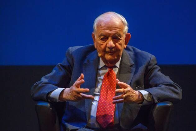 DEU, Deutschland, Nordrhein-Westfalen, Münster, 28.02.2017: Theater Münster -Vortragsreihe Gelehrte im Theater Prof. Dr. Dr. h.c. Alfred Grosser