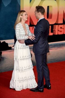 . 28 02 2017. London, United Kingdom. Tom Hiddleston and Brie Larson attend the European Premiere Of Kong: Skull Island in Leicester Square.  xKatexGreenx xi-Imagesx IIM-14541-0041
