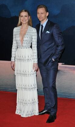 Kong: Skull Island European Film Premiere London, UK.Brie Larson and Tom Hiddleston at Kong: Skull Island European Film Premiere at Cineworld Leicester Square, London on 28th February 2017 LMK315-63050-010317 