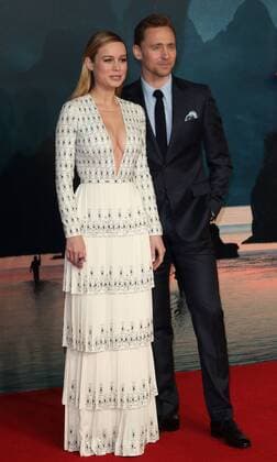 Kong: Skull Island European Film Premiere London, UK. Brie Larson and Tom Hiddleston at Kong: Skull Island European Film Premiere at Cineworld Leicester Square, London on 28th February 2017 LMK73-63050-010317 