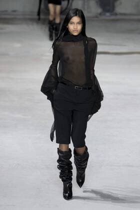 215948 Marineau Starface 2017-02-28 Paris France Paris Fashion Week. Défilé PAP Automne-hiver 2017. Saint Laurent. Saint Laurent , autumn-winter 2017 Paris, France Paris fashion week. Parade ready to wear fall winter 2017. Editorial use only _sans_perso  Copyright: xMarineaux STAR_215948_053