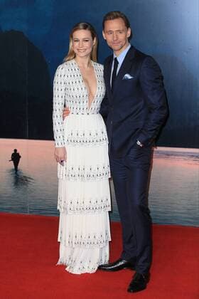 Brie Larson and Tom Hiddleston attend the European Premiere of Kong: Skull Island held at the Cineworld Empire in London s Leicester Square. FEBRUARY 28th 2017  MISx17453