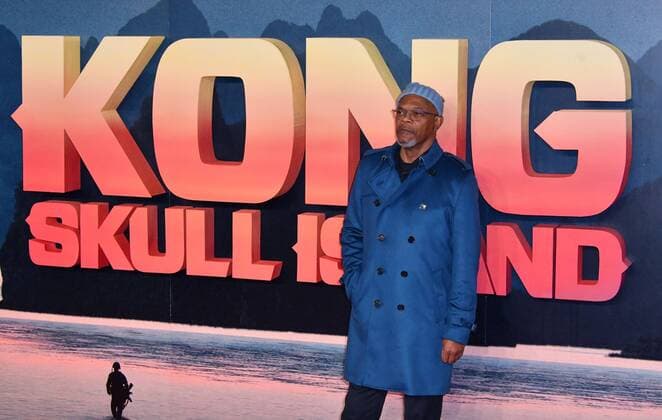 . 28 02 2017. London, United Kingdom. Samuel L Jackson attends Kong Skull Island European film premiere. Premiere of King Kong origins story, focusing on the famous beast s world, at Cineworld Leicester Square, London  xNilsxJorgensenx xi-Imagesx IIM-14549-0015