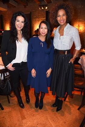 Minh-Khai Phan-Thi, Mariella Ahrens, Marie Amiere Ernstings Family Music & Fashion Dinner im Restaurant The Grand in Berlin am 01.03.2017