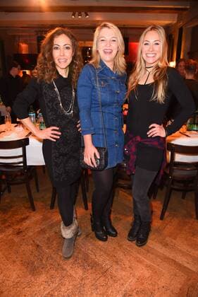 Anastasia Zampounidis, Iris Mareike Steen, Sina Tkotsch Ernstings Family Music & Fashion Dinner im Restaurant The Grand in Berlin am 01.03.2017