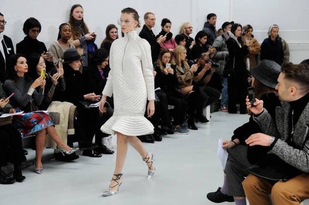 Paris: Anne Sofie Madsen runway.Ready to wear Alternative view. Anne Sofie Madsen runway. Paris fashion week, F W 2017-2018. Ready to wear.  GaetanoxPiazzolla