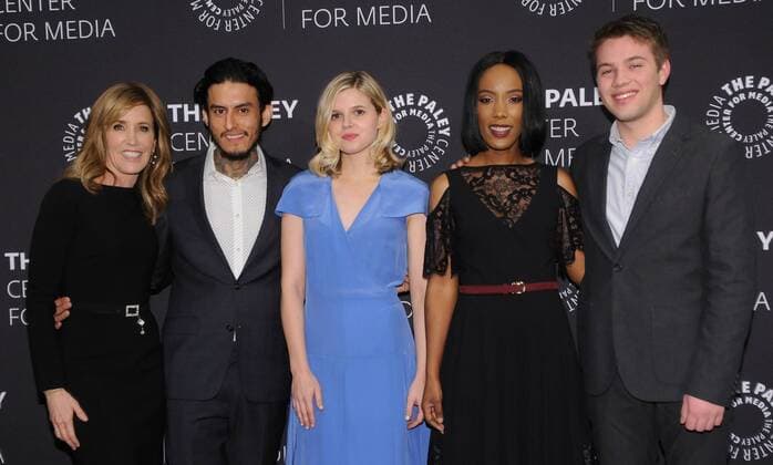 March 1, 2017 - Beverly Hills, CA, United States - 01 March 2017 - Beverly Hills, California - Felicity Huffman, Richard Cabral, Ana Mulvoy-Ten, Mickaelle X. Bizet, Micahel McDonald. Season Three Premiere of ABC s American Crime held at The Paley Center for Media. Photo Credit: AdMedia Beverly Hills United States - ZUMAa123 20170301_zaa_a123_030 Copyright: xBirdiexThompsonx