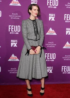 March 1, 2017 - Los Angeles, CA, United States - 1 March 2017 - Los Angeles, California - Sarah Paulson... FXÃ¢â‚¬â ¢s Feud: Bette and Joan Premiere held at the GraumanÃ¢â‚¬â ¢s Chinese Theatre. Photo Credit: AdMedia Los Angeles United States - ZUMAa123 20170301_zaa_a123_044 Copyright: xAdmediax