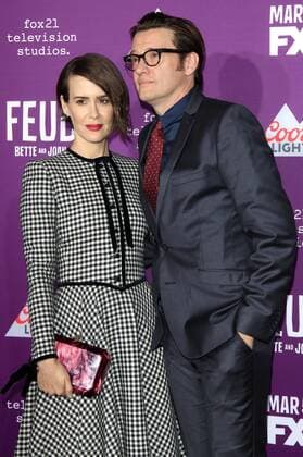 Sarah Paulson und Jason Butler Harner bei der Premiere der FX Network TV-Serie Feud: Bette and Joan im TCL Chinese Theatre IMAX. Los Angeles, 01.03.2017 Foto:xD.xBedrosianx xFuturexImage