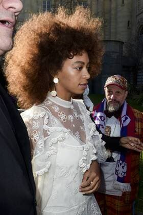 Solange Knowles - soeur de Beyonce CELEBRITES : Ankunft - Defile Chloe - Paris - 02 03 2017 JBAutissier Panoramic 