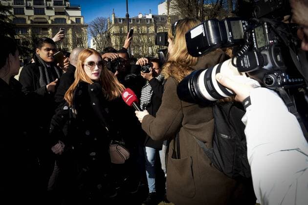 Emma Roberts CELEBRITES : Ankunft - Defile Chloe - Paris - 02 03 2017 JBAutissier Panoramic 