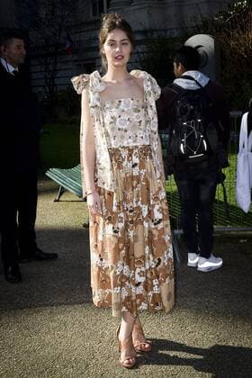 Marie Ange Casta CELEBRITES : Ankunft - Defile Chloe - Paris - 02 03 2017 JBAutissier Panoramic 