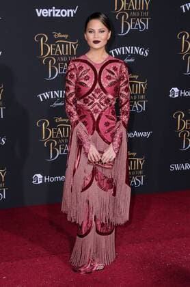 March 2, 2017 - Hollywood, CA, United States - 02 March 2017 - Hollywood, California - Chrissy Teigen. Los Angeles premiere of Disney s Beauty and the Beast held at El Capitan Theatre. Photo Credit: AdMedia Hollywood United States - ZUMAa123 20170302_zaa_a123_155 Copyright: xBirdiexThompsonx
