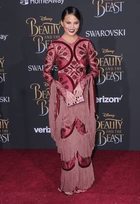 March 2, 2017 - Hollywood, CA, United States - 02 March 2017 - Hollywood, California - Chrissy Teigen. Los Angeles premiere of Disney s Beauty and the Beast held at El Capitan Theatre. Photo Credit: AdMedia Hollywood United States - ZUMAa123 20170302_zaa_a123_167 Copyright: xBirdiexThompsonx