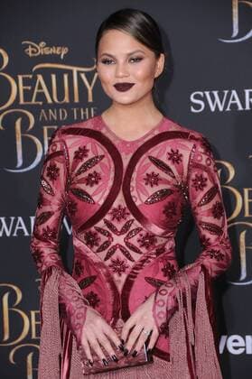 March 2, 2017 - Hollywood, CA, United States - 02 March 2017 - Hollywood, California - Chrissy Teigen. Los Angeles premiere of Disney s Beauty and the Beast held at El Capitan Theatre. Photo Credit: AdMedia Hollywood United States - ZUMAa123 20170302_zaa_a123_171 Copyright: xBirdiexThompsonx