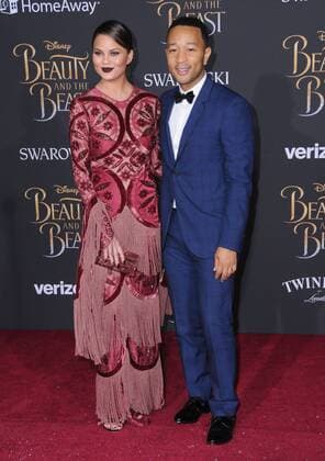March 2, 2017 - Hollywood, CA, United States - 02 March 2017 - Hollywood, California - Chrissy Teigen, John Legend. Los Angeles premiere of Disney s Beauty and the Beast held at El Capitan Theatre. Photo Credit: AdMedia Hollywood United States - ZUMAa123 20170302_zaa_a123_187 Copyright: xBirdiexThompsonx