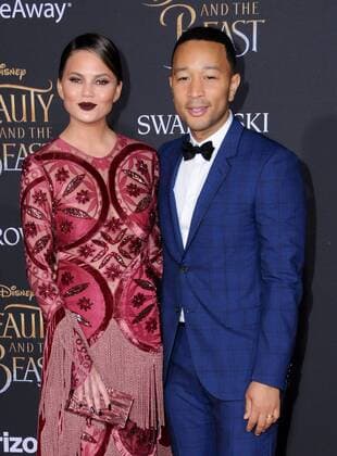 March 2, 2017 - Hollywood, CA, United States - 02 March 2017 - Hollywood, California - Chrissy Teigen, John Legend. Los Angeles premiere of Disney s Beauty and the Beast held at El Capitan Theatre. Photo Credit: AdMedia Hollywood United States - ZUMAa123 20170302_zaa_a123_189 Copyright: xBirdiexThompsonx