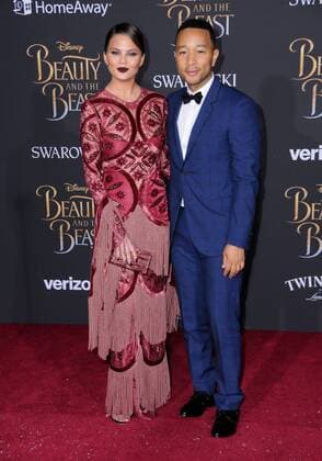 March 2, 2017 - Hollywood, CA, United States - 02 March 2017 - Hollywood, California - Chrissy Teigen, John Legend. Los Angeles premiere of Disney s Beauty and the Beast held at El Capitan Theatre. Photo Credit: AdMedia Hollywood United States - ZUMAa123 20170302_zaa_a123_192 Copyright: xBirdiexThompsonx