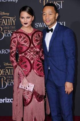 March 2, 2017 - Hollywood, CA, United States - 02 March 2017 - Hollywood, California - Chrissy Teigen, John Legend. Los Angeles premiere of Disney s Beauty and the Beast held at El Capitan Theatre. Photo Credit: AdMedia Hollywood United States - ZUMAa123 20170302_zaa_a123_198 Copyright: xBirdiexThompsonx