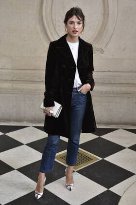 216031 Valentin Paoli Starface 2017-03-03 Paris France Paris Fashion Week. Defile PAP Automne-hiver 2017 DIOR. Arrivees. Paris Fashion Week. Arrivals at Dior Show. Damas, Jeanne  Copyright: xValentinxPaolix xStarfacex STAR_216031_131