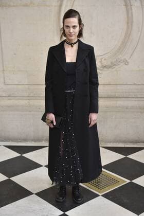 216031 Valentin Paoli Starface 2017-03-03 Paris France Paris Fashion Week. Defile PAP Automne-hiver 2017 DIOR. Arrivees. Paris Fashion Week. Arrivals at Dior Show. Valade, Aymeline  Copyright: xValentinxPaolix xStarfacex STAR_216031_139