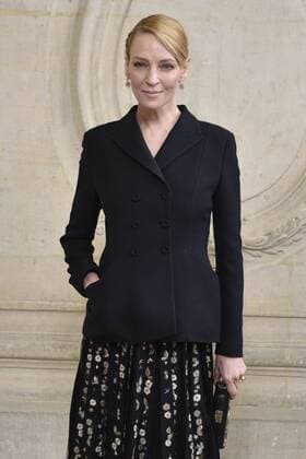 216031 Valentin Paoli Starface 2017-03-03 Paris France Paris Fashion Week. Defile PAP Automne-hiver 2017 DIOR. Arrivees. Paris Fashion Week. Arrivals at Dior Show. Thurman, Uma  Copyright: xValentinxPaolix xStarfacex STAR_216031_141