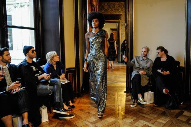 Paris: Ingie Runway, Ready To Wear Alternative view. Ingie backstage, runway. Paris fashion week, F W 2017-2018 ready to wear.  GaetanoxPiazzolla