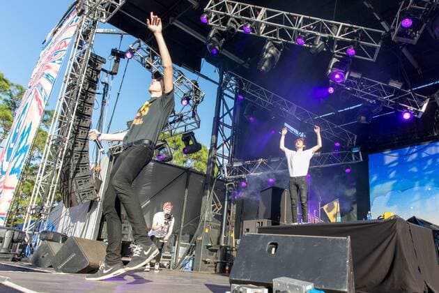 March 3, 2017 - Okeechobee, Florida, U.S - ROBBY HAULDREN and FREDDY KENNETT of Louis the Child at the Okeechobee Music Festival in Okeechobee, Florida Okeechobee U.S. - ZUMAs135 20170303_zap_s135_034 Copyright: xDanielxDeSloverx