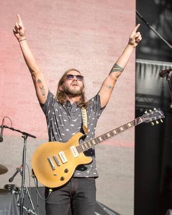 March 5, 2017 - Okeechobee, Florida, U.S - TREVOR TERNDRUP of Moon Taxi at the Okeechobee Music Festival in Okeechobee, Florida Okeechobee U.S. - ZUMAs135 20170305_zap_s135_031 Copyright: xDanielxDeSloverx