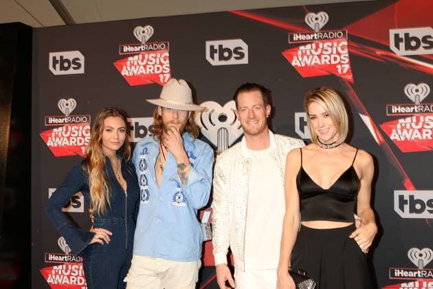 LOS ANGELES - MAR 5: Brittney Marie Cole, Brian Kelley, Tyler Hubbard, Hayley Stommel at the 2017 iHeart Music Awards at Forum on March 5, 2017 in Los Angeles, CA  Copyright: xKathyxHutchinsx xIPAx xHutchinsxPhotox