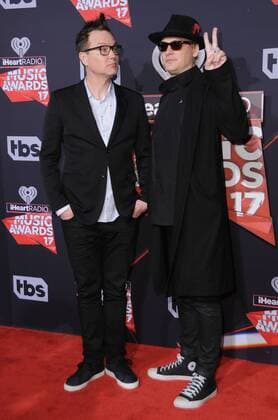 March 5, 2017 - Inglewood, CA, United States - 05 March 2017 - Inglewood, California - Blink 182. 2017 iHeartRadio Music Awards held at The Forum in Inglewood. Photo Credit: AdMedia Inglewood United States - ZUMAa123 20170305_zaa_a123_226 Copyright: xBirdiexThompsonx