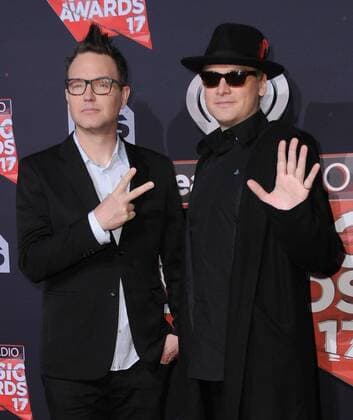 March 5, 2017 - Inglewood, CA, United States - 05 March 2017 - Inglewood, California - Blink 182. 2017 iHeartRadio Music Awards held at The Forum in Inglewood. Photo Credit: AdMedia Inglewood United States - ZUMAa123 20170305_zaa_a123_231 Copyright: xBirdiexThompsonx