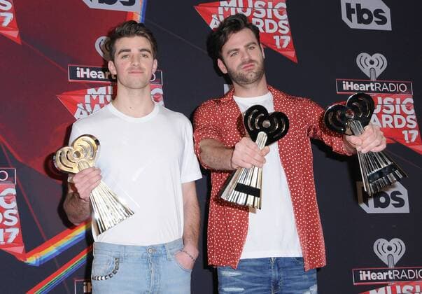 March 5, 2017 - Inglewood, CA, United States - 05 March 2017 - Inglewood, California - The Chainsmokers. 2017 iHeartRadio Music Awards - Press Room held at The Forum in Inglewood. Photo Credit: AdMedia Inglewood United States - ZUMAa123 20170305_zaa_a123_442 Copyright: xBirdiexThompsonx
