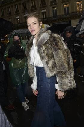 Natalia Vodianova CELEBRITES : Arrivees du Defile Stella McCartney - Paris - 06 03 2017 JBAutissier Panoramic 
