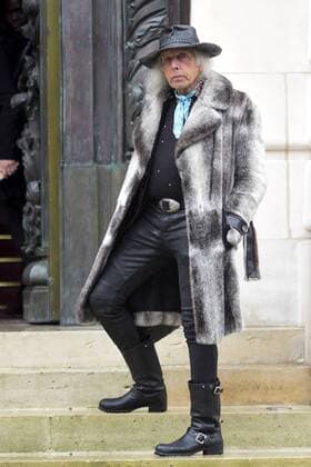 James Goldstein CELEBRITES : Arrivees du Defile Giambattista Valli - Paris - 06 03 2017 JBAutissier Panoramic 
