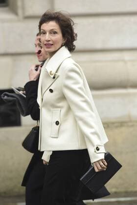 Audrey Azoulay - Ministre de la culture et de la communication CELEBRITES : Arrivees du Defile Giambattista Valli - Paris - 06 03 2017 JBAutissier Panoramic 