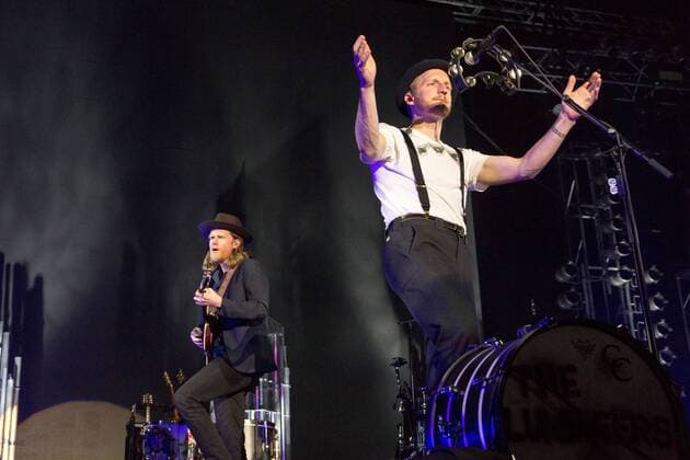 March 5, 2017 - Okeechobee, Florida, U.S - WESLEY KEITH SCHULTZ and JEREMIAH CALEB FRAITES of The Lumineers at the Okeechobee Music Festival in Okeechobee, Florida Okeechobee U.S. - ZUMAs135 20170305_zap_s135_066 Copyright: xDanielxDeSloverx