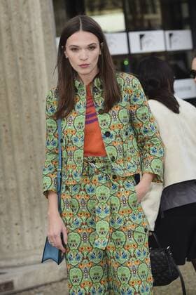 Paris Fashion Week - Gäste der Miu Miu Show Anna Brewster CELEBRITIES : Ankunft zur Modenschau von Miu Miu - Paris - 07 03 2017 JBAutissier Panoramic 