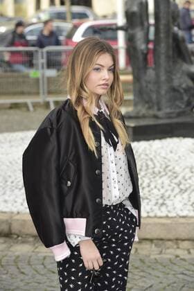 Paris Fashion Week - Gäste der Miu Miu Show Thylane Blondeau CELEBRITIES : Ankunft zur Modenschau von Miu Miu - Paris - 07 03 2017 JBAutissier Panoramic 