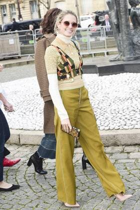 Paris Fashion Week - Gäste der Miu Miu Show Helena Bordon CELEBRITIES : Ankunft zur Modenschau von Miu Miu - Paris - 07 03 2017 JBAutissier Panoramic 