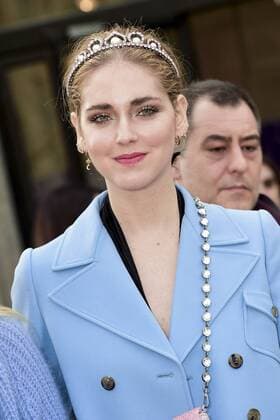 Paris Fashion Week - Gäste der Miu Miu Show Chiara Ferragni CELEBRITIES : Ankunft zur Modenschau von Miu Miu - Paris - 07 03 2017 JBAutissier Panoramic 