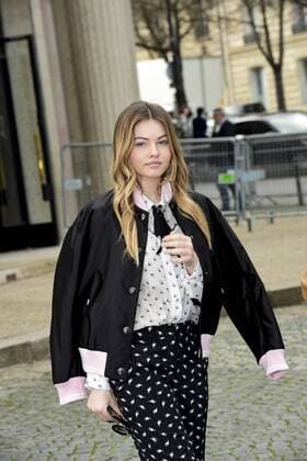 Paris Fashion Week - Gäste der Miu Miu Show Thylane Blondeau CELEBRITIES : Ankunft zur Modenschau von Miu Miu - Paris - 07 03 2017 JBAutissier Panoramic 