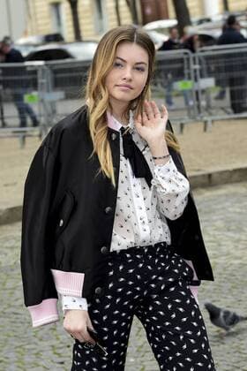 Paris Fashion Week - Gäste der Miu Miu Show Thylane Blondeau CELEBRITIES : Ankunft zur Modenschau von Miu Miu - Paris - 07 03 2017 JBAutissier Panoramic 