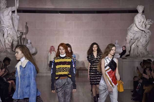. 07 03 2017. Paris, France. Louis Vuitton show at Paris Fashion Week for Autumn Winter 2017.  xi-Imagesx IIM-14598-0093
